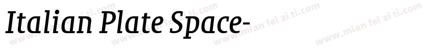 Italian Plate Space字体转换
